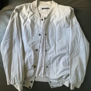 Vintage Grey Bomber Jacket